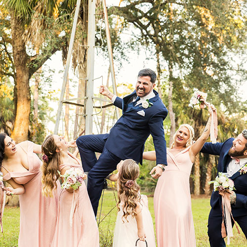 Funny wedding photo