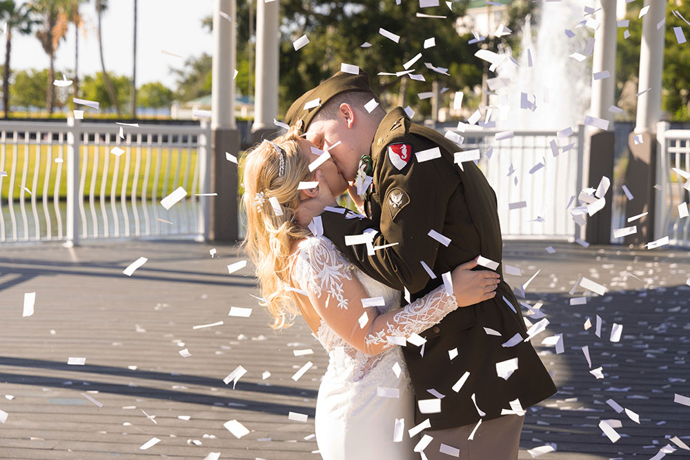 Military wedding photography