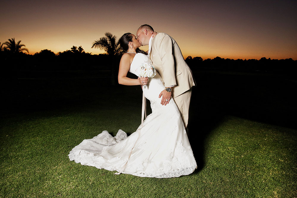 Sunset wedding photos in SW Florida