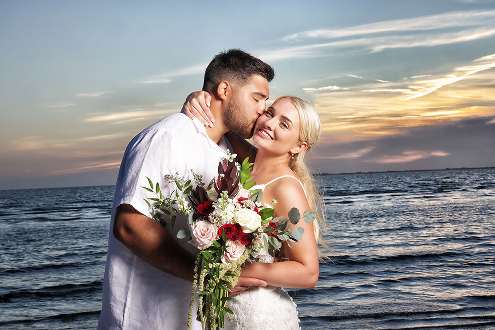 Beach wedding photos in Florida