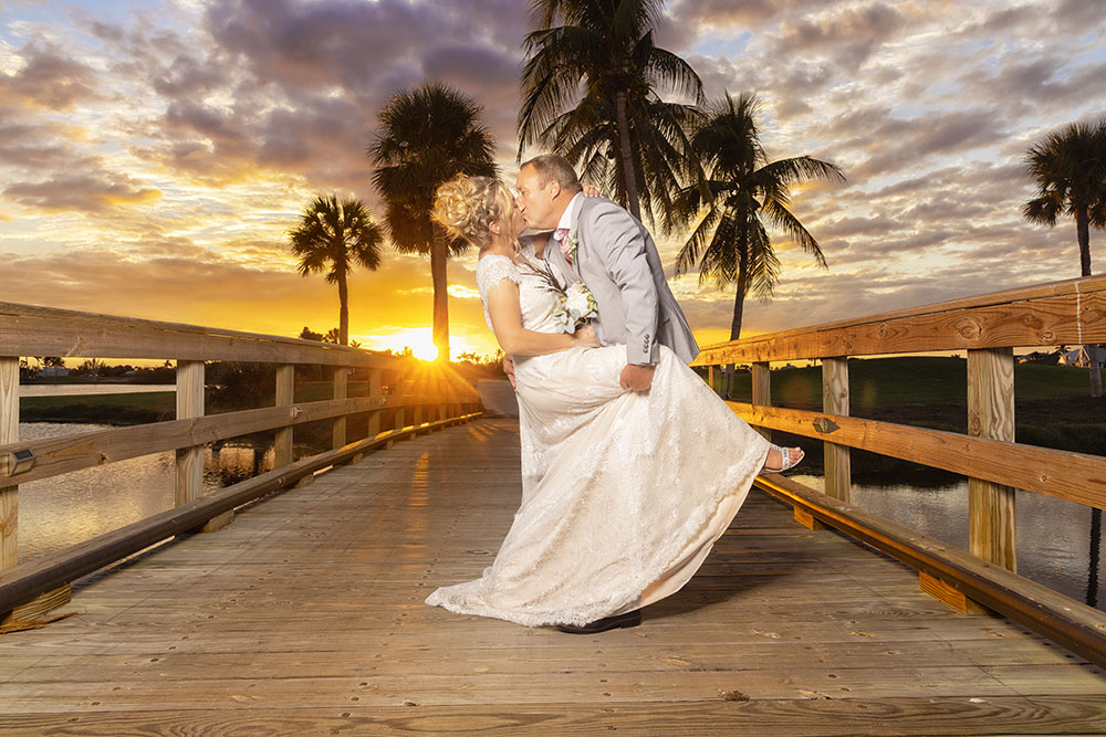 Sunset wedding photos in SW Florida by Chris Kovaz