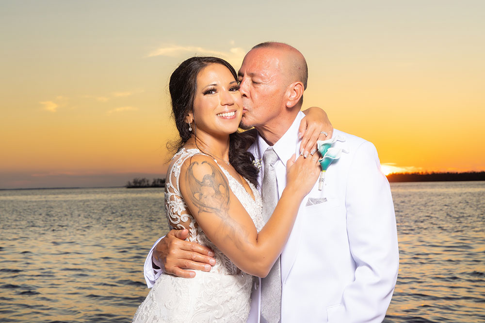 Sunset wedding photography in Fort Myers, FL