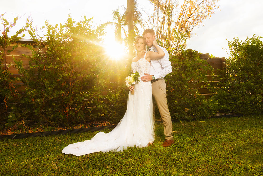 Outdoor wedding photography