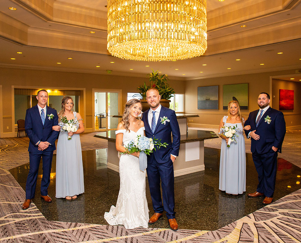 Wedding bridesmaids and groomsmen in SW Florida