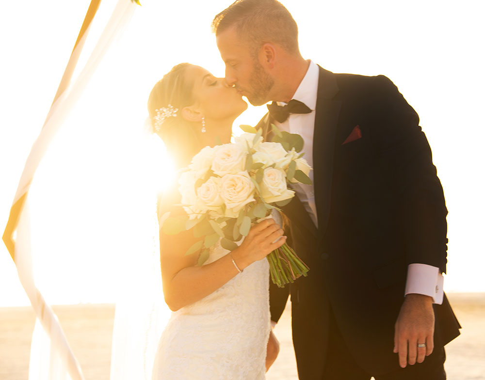 Sunset wedding photos in SWFL