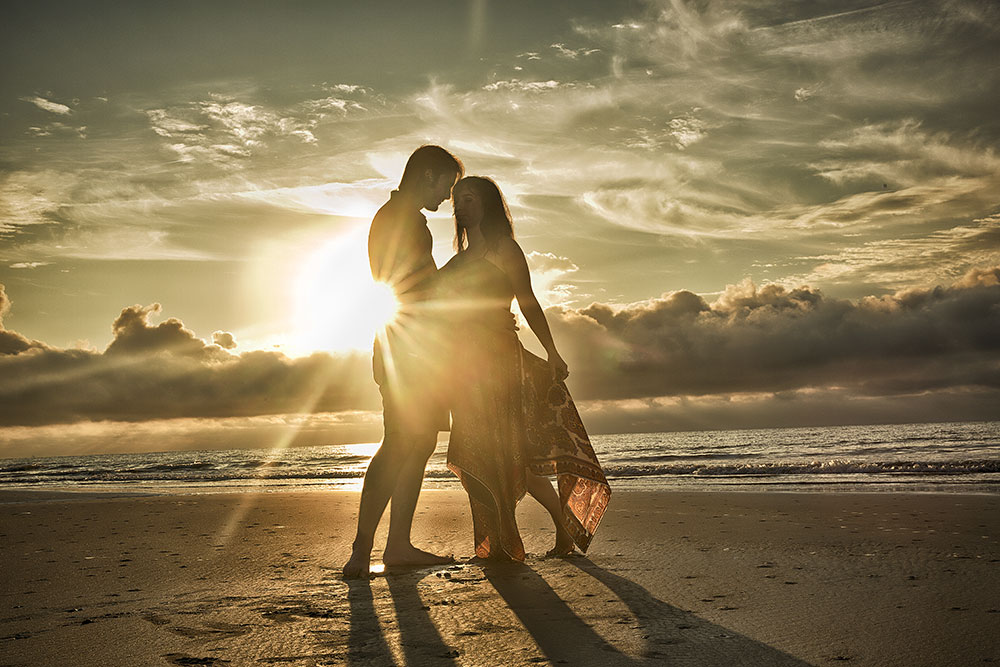 Wedding photo on the beach