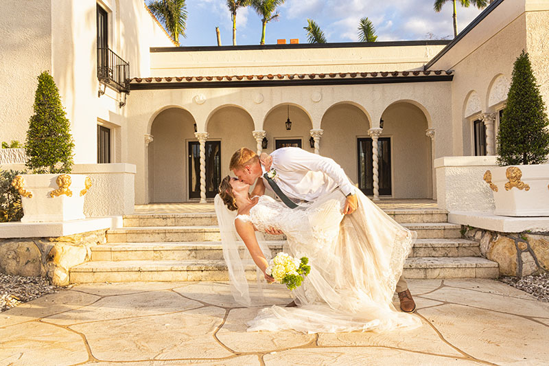 Light and airy wedding photograph