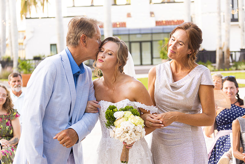 Light and airy wedding photograph