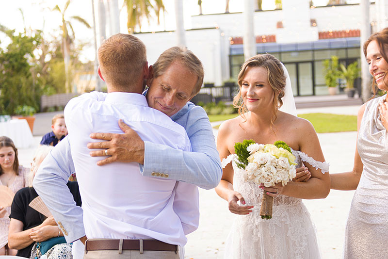 Light and airy wedding photograph