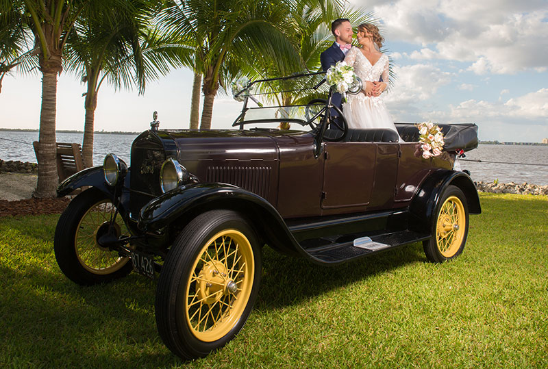 Light and airy wedding photograph