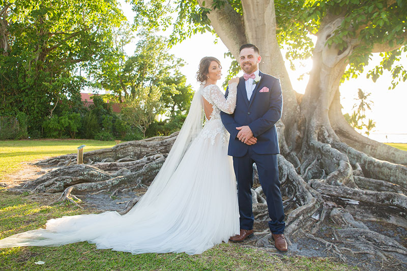 Light and airy wedding photograph