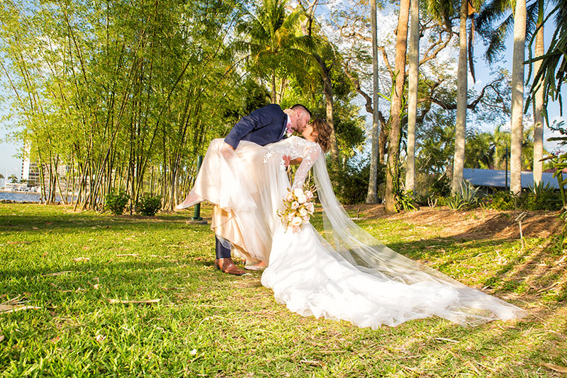 Light and airy wedding photograph